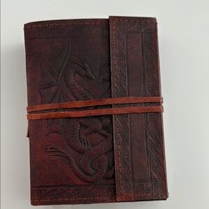 Embossed Dragon Leather Journal